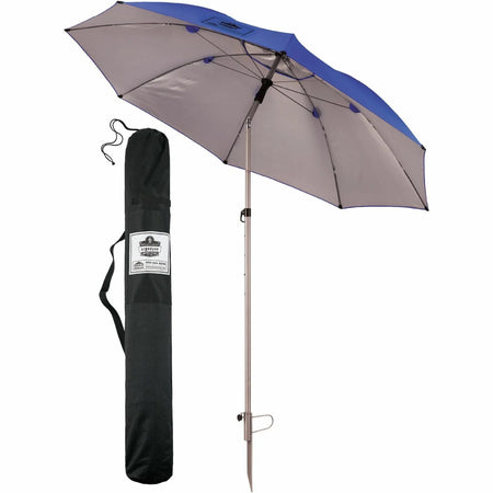 Ergodyne SHAX 6100 Work Umbrella: Lightweight Protection in Blue - Outdoor Equipment