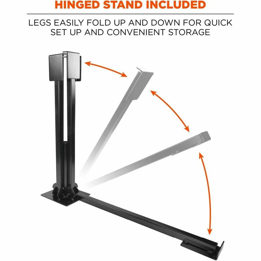 Ergodyne SHAX 6199 Work Umbrella & Stand Kit - Lime: Lightweight Solution - Protective Gear