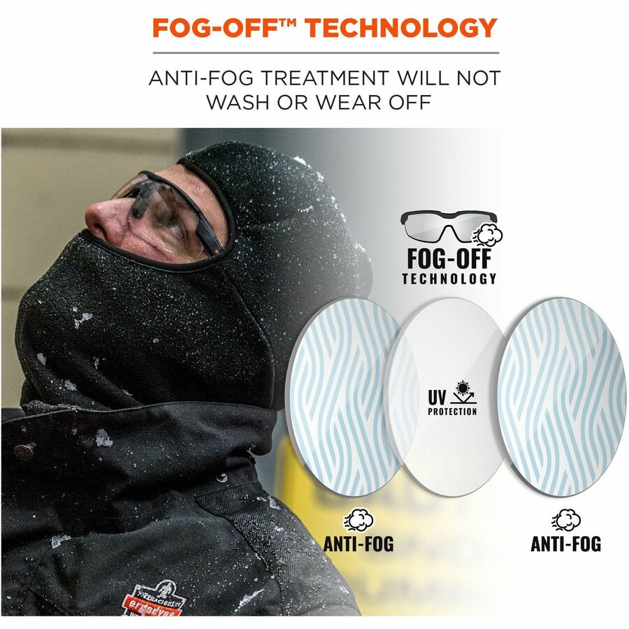 Ergodyne SKOLL Anti-Fog Smoke Lens Safety Glasses - Alternate-Image2