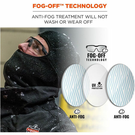 Ergodyne SKOLL Anti-Fog Smoke Lens Safety Glasses - Alternate-Image2