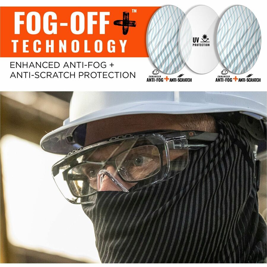 Ergodyne Skullerz OSMIN Anti-Scratch & Enhanced Anti-Fog Safety Glasses, Sunglasses - Alternate-Image3