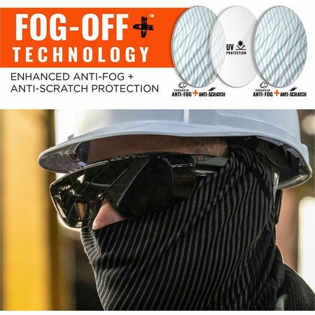 Ergodyne Skullerz OSMIN Anti-Scratch & Enhanced Anti-Fog Safety Glasses, Sunglasses - Alternate-Image3