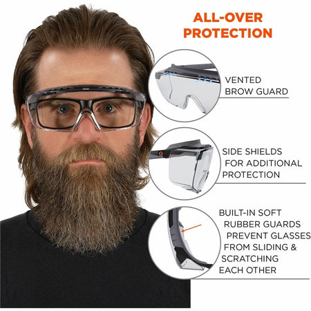 Ergodyne Skullerz OSMIN Anti-Scratch & Enhanced Anti-Fog Safety Glasses, Sunglasses - Alternate-Image2