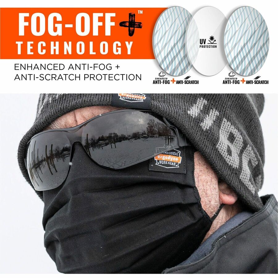 Ergodyne Skullerz SAGA Anti-Scratch & Enhanced Anti-Fog Safety Glasses, Sunglasses - Alternate-Image2