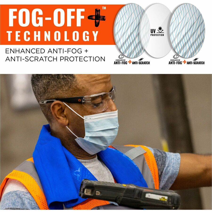 Ergodyne Skullerz VALI Anti-Scratch & Enhanced Anti-Fog Safety Glasses, Sunglasses - Alternate-Image2