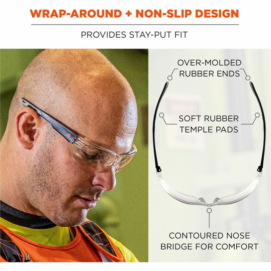 Ergodyne Skullerz VALI Anti-Scratch & Enhanced Anti-Fog Safety Glasses, Sunglasses - Alternate-Image3