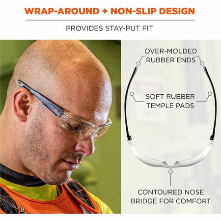 Ergodyne Skullerz VALI Anti-Scratch & Enhanced Anti-Fog Safety Glasses, Sunglasses - Alternate-Image3
