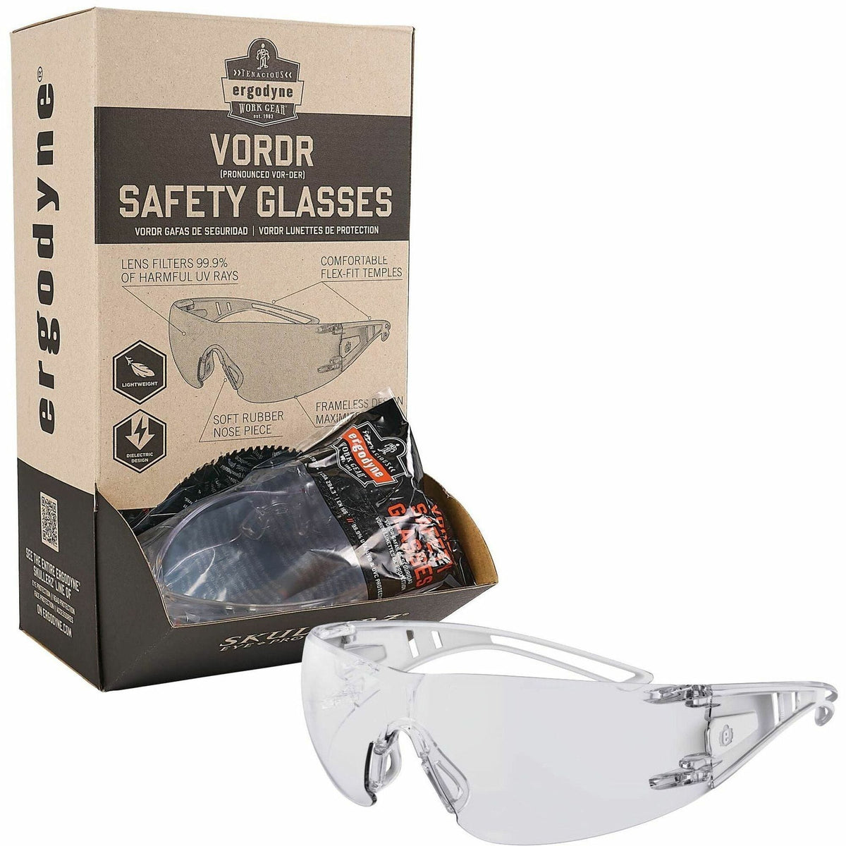 Ergodyne Skullerz VORDR Safety Glasses - 2000