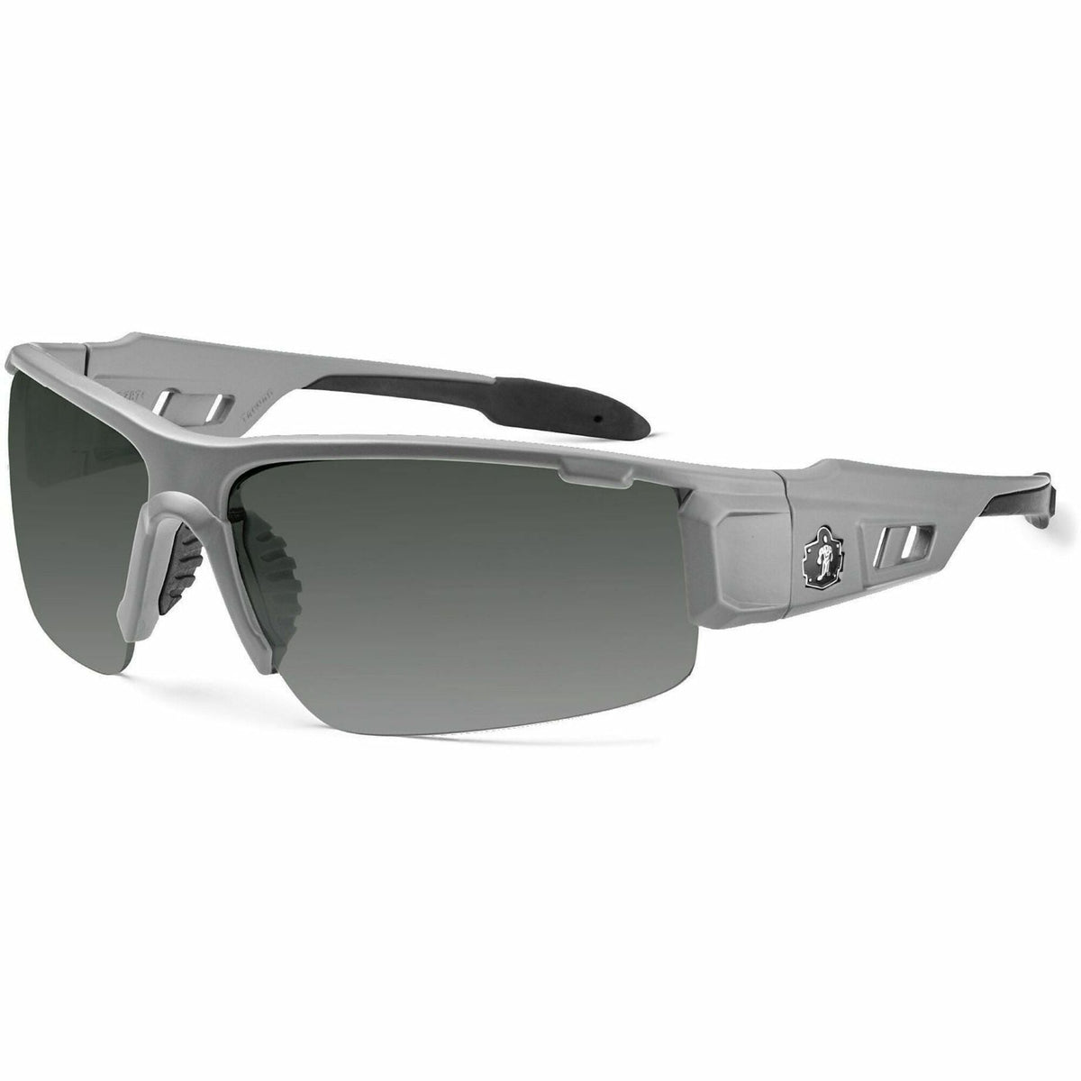 Ergodyne Smoke Lens/Gray Half Frame Safety Glasses - 2000