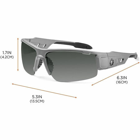Ergodyne Smoke Lens/Gray Half Frame Safety Glasses - Alternate-Image7