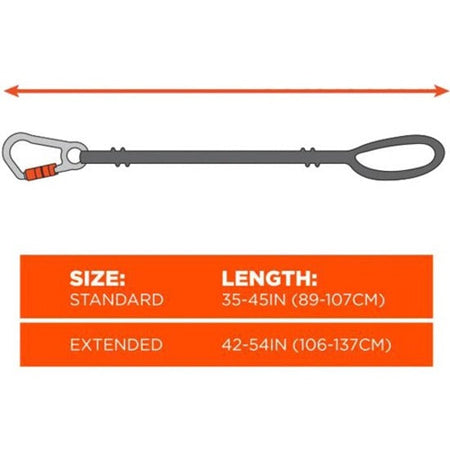 Ergodyne Squids 3100 Single Carabiner Tool Lanyard - 10lbs - Alternate-Image4