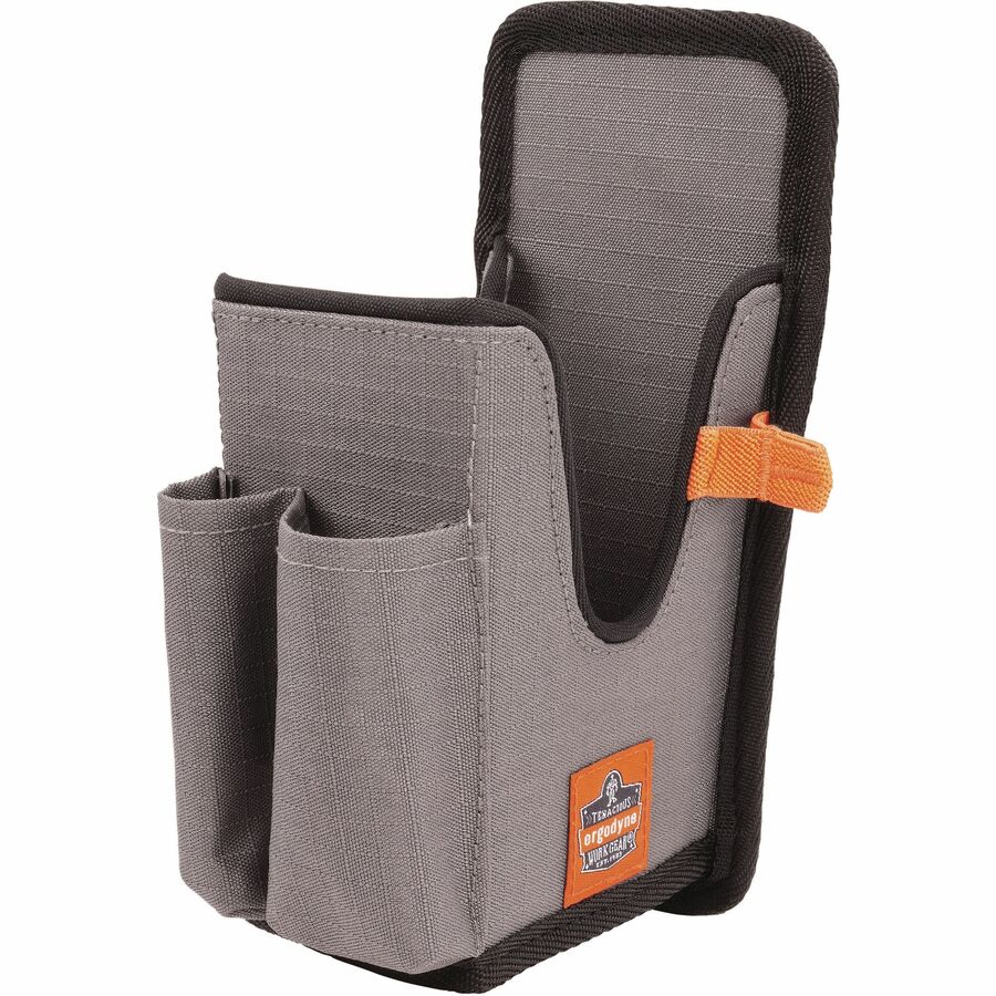 Ergodyne Squids 5541 Carrying Case Rugged (Holster) Bar Code Scanner, Mobile Computer, Pen - Gray - Left