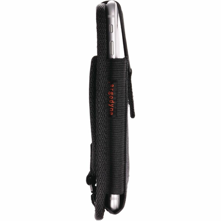 Ergodyne Squids 5542 Carrying Case (Holster) Pen, Mobile Computer, Cell Phone, Bar Code Scanner - Black - Left