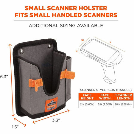 Ergodyne Squids 5543 Mounting Carrier for Bar Code Scanner, Tool, Mobile Computer - Gray - Alternate-Image5