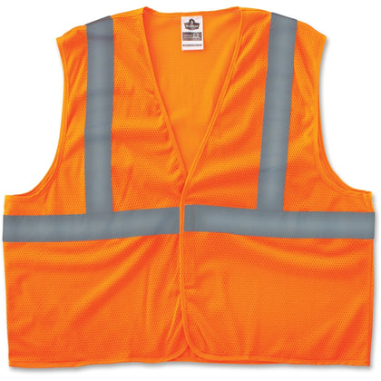 Ergodyne Super Econo Vest: Class 2 Orange - Lightweight & Reflective - Safety Jackets / Vests