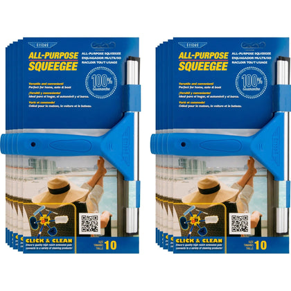 Ettore All-purpose Squeegee: Lightweight Streak-free Cleaning - 12/Carton - Squeegees / Scrappers