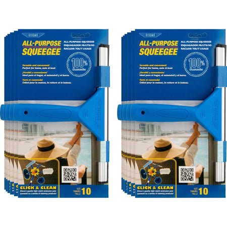 Ettore All-purpose Squeegee: Lightweight Streak-free Cleaning - 12/Carton - Squeegees / Scrappers
