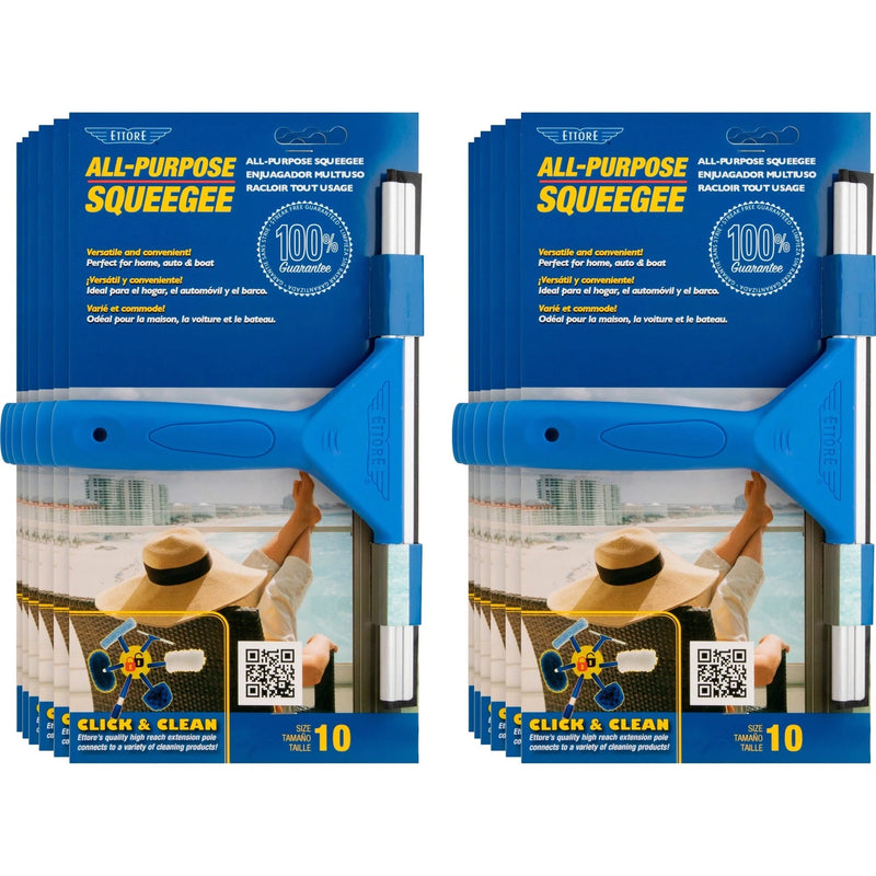 Ettore All-purpose Squeegee: Lightweight Streak-free Cleaning - 12/Carton - Squeegees / Scrappers