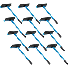 Ettore Auto Squeegee Scrubber: 8’’ Rubber Blade 16’’ Aluminum Handle - Squeegees / Scrappers