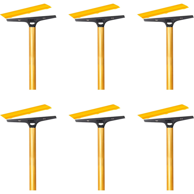 Ettore Heavy Duty Floor Scraper: 4’’ Carbon Steel Blade 48’’ Aluminum Handle - Squeegees / Scrappers