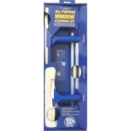 Ettore Window Cleaning Combo Kit: MicroFiber & Silicone Rubber - Specialty Cleaners
