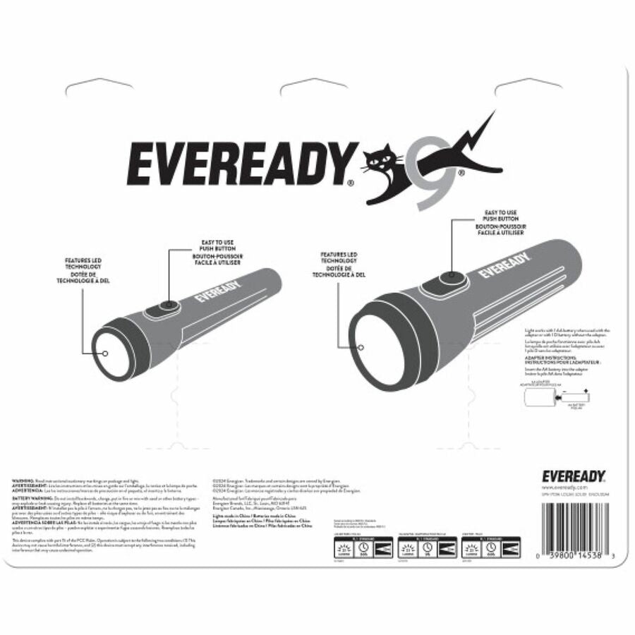 Eveready LED Economy Flashlight - Rear