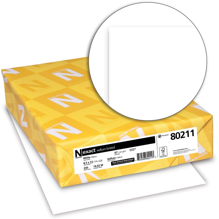 Exact Vellum Bristol Paper - White - Alternate-Image1