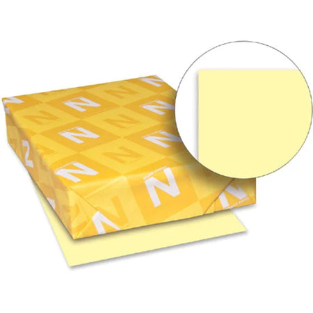 Exact Vellum Bristol Paper: Yellow 92 Brightness Letter Size 67 lb - Quick Drying Durable Acid-free - 250 Sheets - Copy