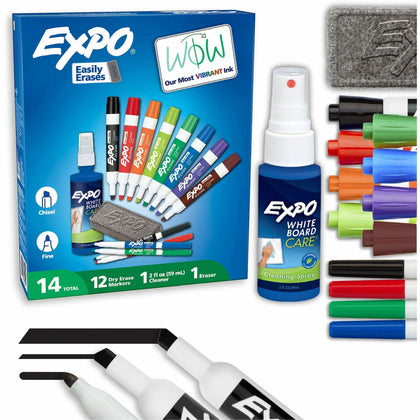 Expo Dry-Erase Marker Kit: Essential Set for Whiteboard Writing - Markers &