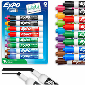 Expo Dry Erase Markers: Chisel Point Assorted Ink 16/Set - Markers & Dry-Erase