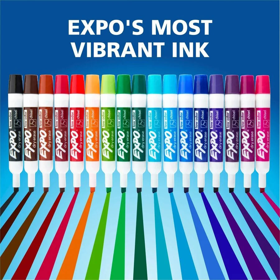 Expo Dry Erase Markers: Chisel Point Red Ink - Pack of 12 - Markers & Dry-Erase