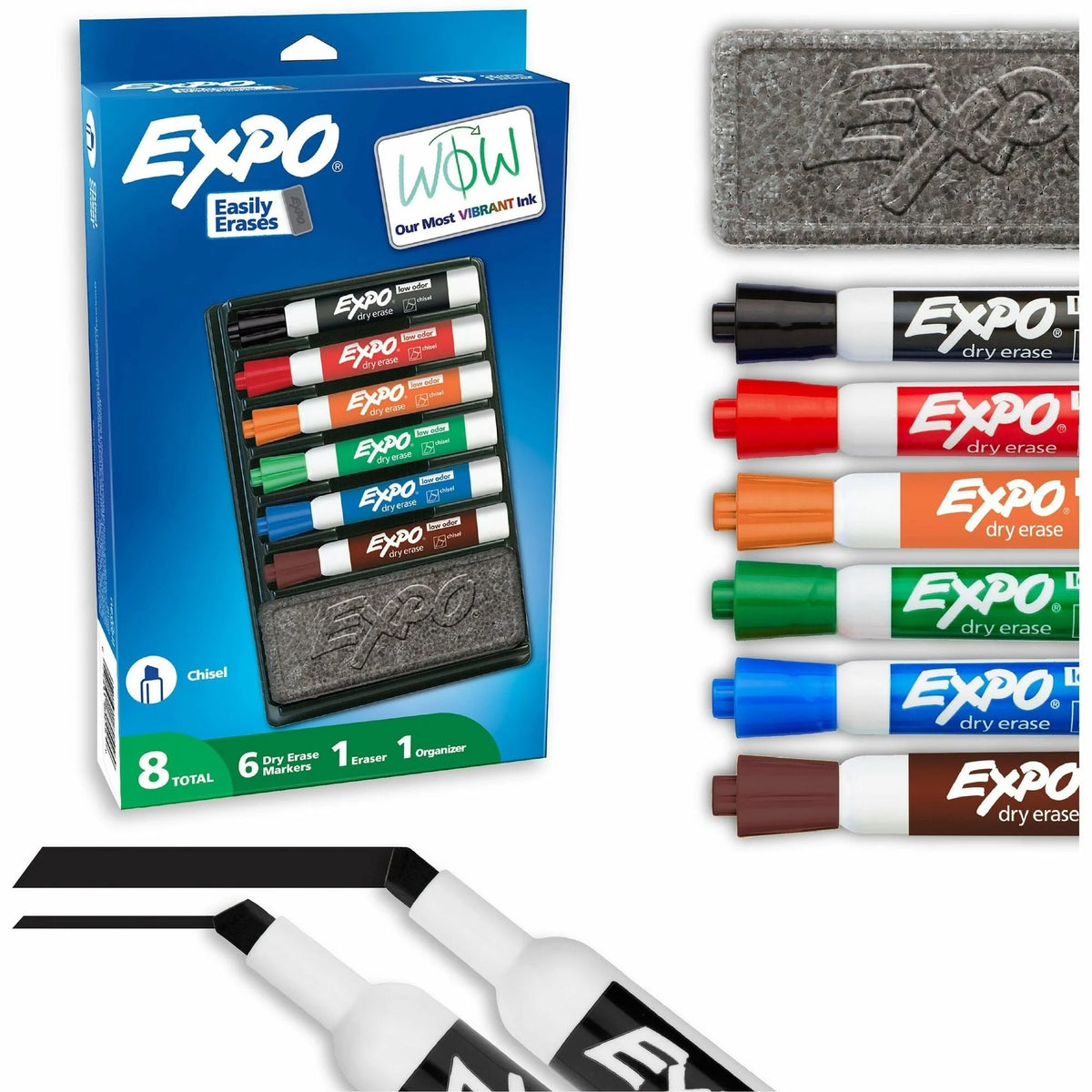 Expo Dry-Erase Organizer Kit: Stay Organized with 7-Piece Set - Markers &