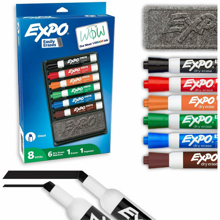 Expo Dry-Erase Organizer Kit: Stay Organized with 7-Piece Set - Markers &