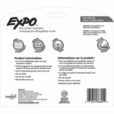 Expo Low-Odor Dry Erase Markers - Rear