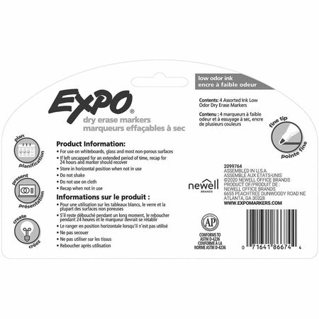 Expo Low-Odor Dry Erase Markers - Rear
