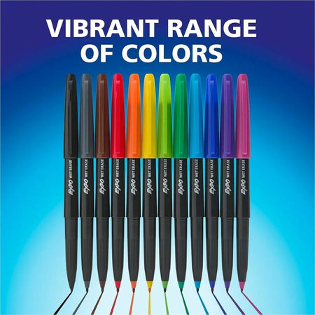 Expo Vis-A-Vis Ultra Fine Black Wet-Erase Markers - 1 Dozen - & Dry-Erase