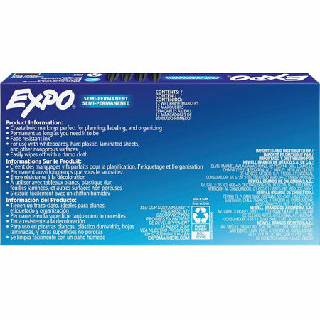 Expo Wet Erase Markers, Fine Tip - Rear