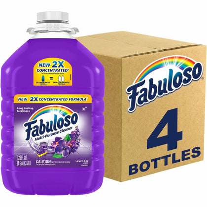 Fabuloso All-Purpose Cleaner - Lavender Scent - 128 fl oz - 4 Quart - 4/Carton - Multipurpose Cleaners