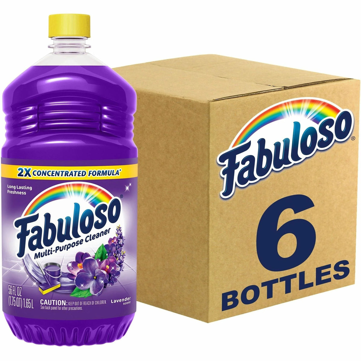 Fabuloso All-Purpose Cleaner: Lavender Scent 56 fl oz - Rinse-free & Residue-free - Multipurpose Cleaners