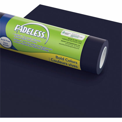 Fadeless Bulletin Board Art Paper: Rich Blue - 3’’x48’’x50ft Roll - Versatile for Classroom Home Office - Paper