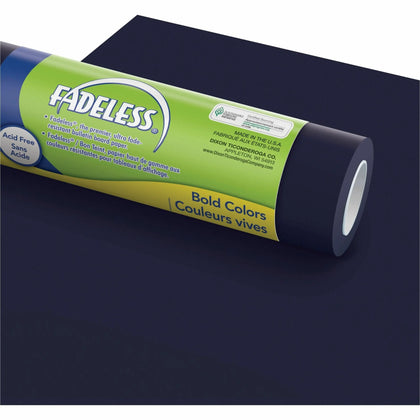 Fadeless Bulletin Board Art Paper: Rich Blue - 3’’x48’’x50ft Roll - Versatile for Classroom Home Office - Paper