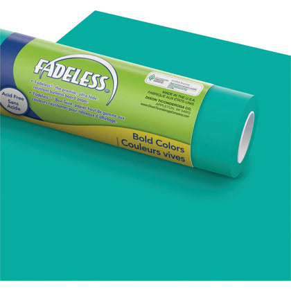 Fadeless Bulletin Board Art Paper: Teal 48’’x50’ Roll - Vibrant & Durable - Paper Rolls/Tissue