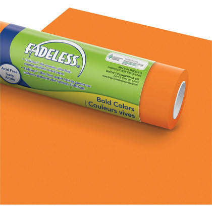 Fadeless Bulletin Board Art Paper: Vibrant Orange Roll for Classroom Home and Office Projects - Paper Rolls/Tissue