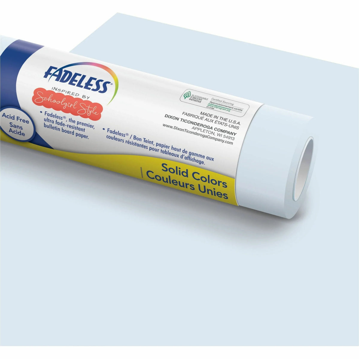 Fadeless Bulletin Board Paper Rolls: Cotton Candy Cloud - 48’’ x 50 ft - lb Weight - Art Rolls/Tissue
