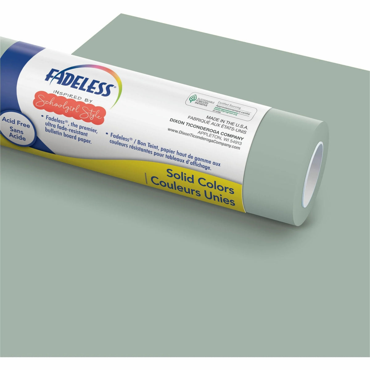 Fadeless Bulletin Board Paper Rolls: Vintage Chalkboard - 47.50’’ x 50 ft - lb Weight - Art Rolls/Tissue