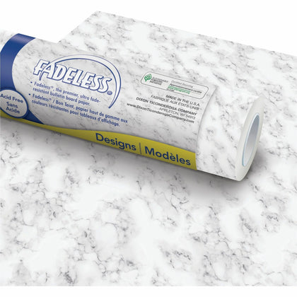 Fadeless Bulletin Board Paper Rolls: White 48’’ x 50 ft - Ideal for Art Craft School Home Office - Rolls/Tissue