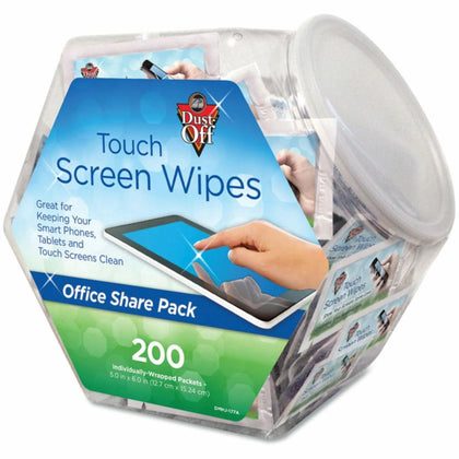 Falcon Alcohol-free Antistatic Monitor Wipes - Screen Cleaner for Electronics - Cleaning Supplies