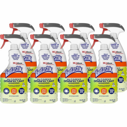 fantastik® Disinfectant Degreaser Spray - 32 fl oz - Fresh Scent - Easy to Use - Green - Disinfectants