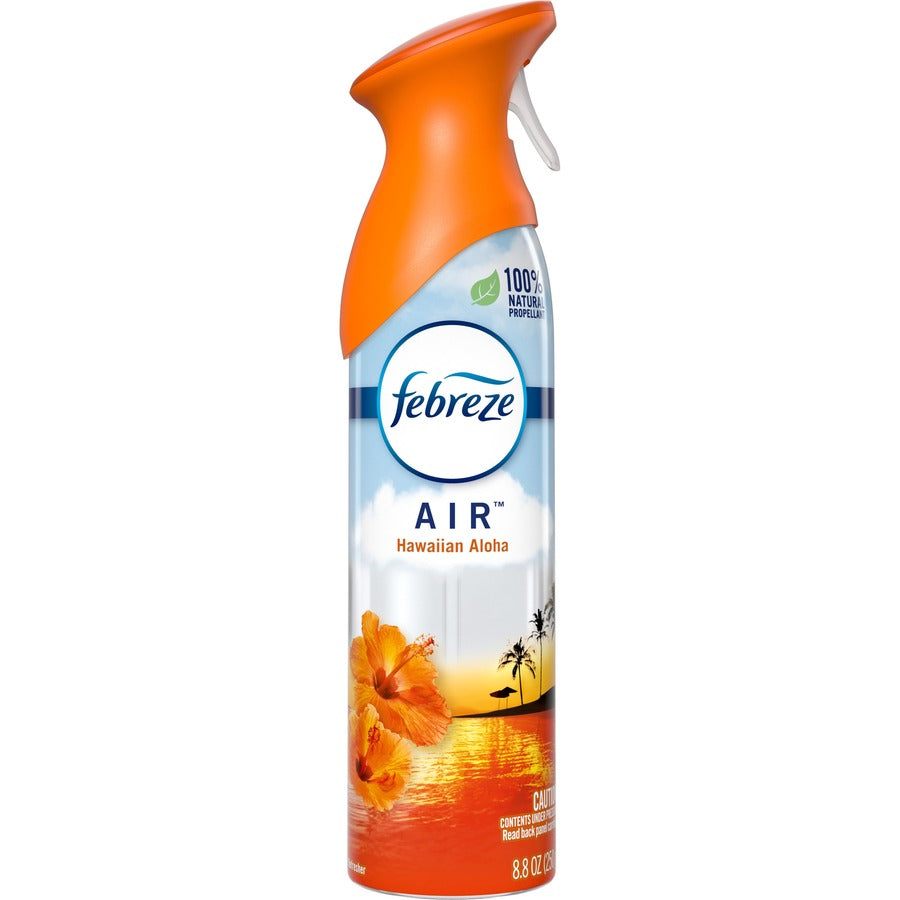 Febreze Air Freshener Spray - 8.5 fl oz (0.3 quart) - Hawaiian Aloha - Odor Neutralizer VOC-free - 6 / Carton