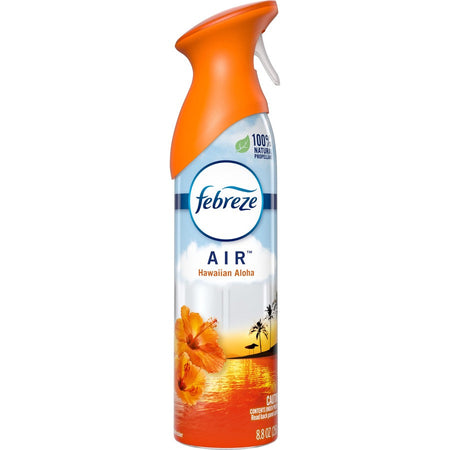 Febreze Air Freshener Spray - 8.5 fl oz (0.3 quart) - Hawaiian Aloha - Odor Neutralizer VOC-free - 6 / Carton
